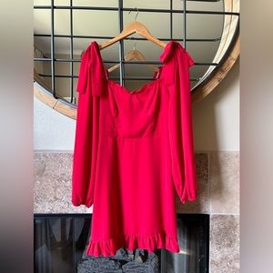 2bella Boutique - Cherry Red Dress SIZE L